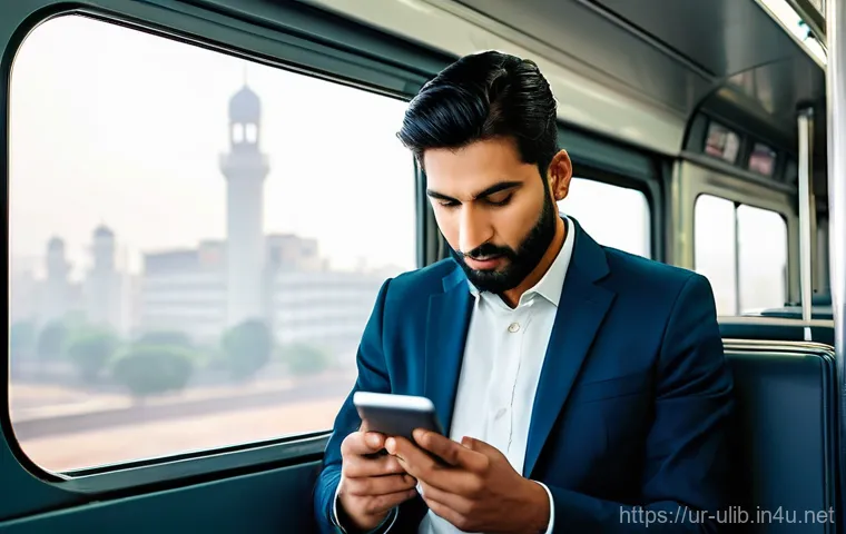 책 없는 디지털 도서관 - **A Young Pakistani Student Exploring a Digital Library:** A serene, medium shot of a young Pakistan...